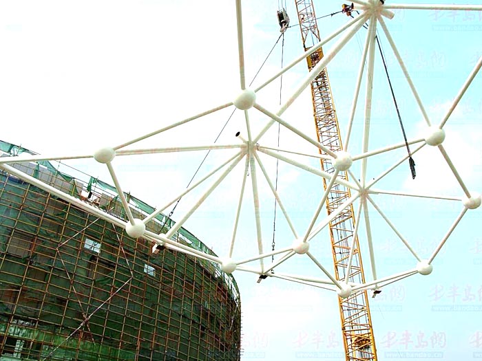广东体育馆网架安装