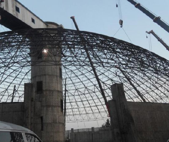 广东网架分条或分块安装法